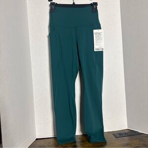 Lululemon Leggings Align Pant 25” Pockets Storm Teal Size 6 NWT